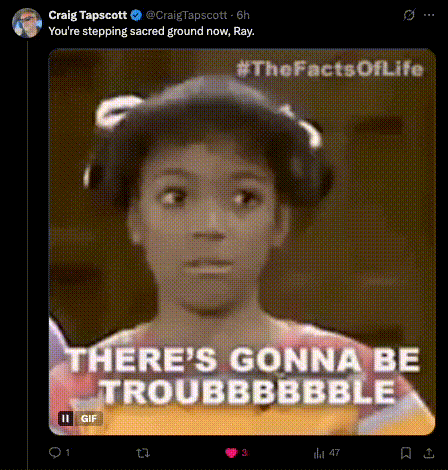 A Tweet From Craig Tapscott Shows A Young Boy With Headphones On His Head GIF