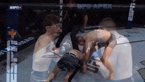 A Ufc Apex Fight Is Being Shown On Espn + GIF