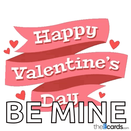 Valentine's Day Card Be Mine GIF