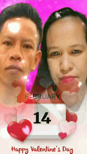 A Valentine 'S Day Greeting With A Man And A Woman GIF