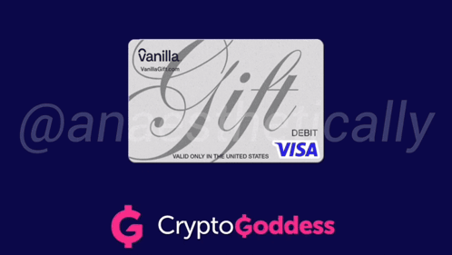 A Vanilla Gift Card With A Visa Logo GIF
