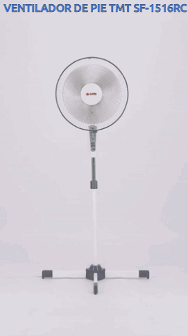 A Ventilador De Pie Tmt Sf-1516Rc With A White Background GIF