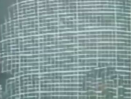 A Very Blurry Picture Of A Building With A Lot Of Lines GIF