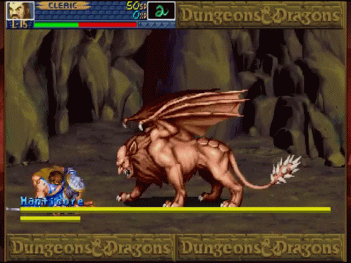 A Video Game Called Dungeons & Dragons With A Lion GIF