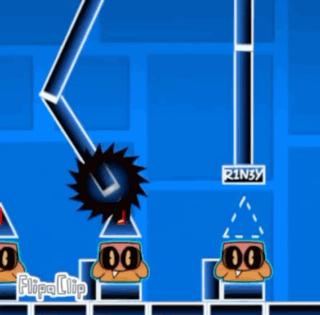 Flipaclip Video Game On Blue Screen GIF