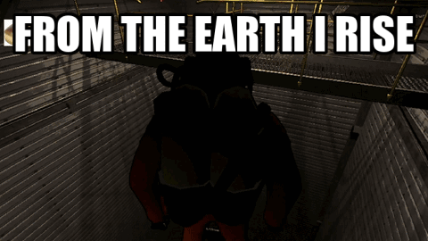 A Video Game Called From The Earth Rise Shows A Scuba Diver In A Dark Room GIF