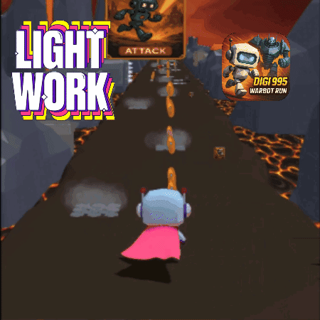 A Video Game Called Light Work With A Robot On The Screen GIF