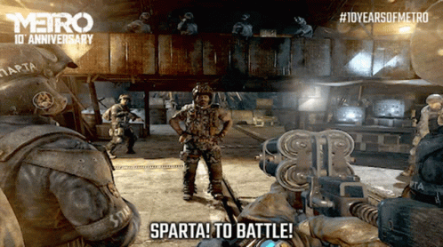 A Video Game Called Metro 10Th Anniversary GIF