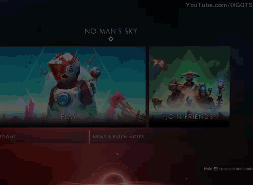 A Video Game Called No Man 'S Sky Has A Play Button GIF