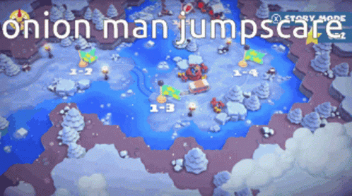 A Video Game Called Onion Man Jumpscare Is Being Played GIF