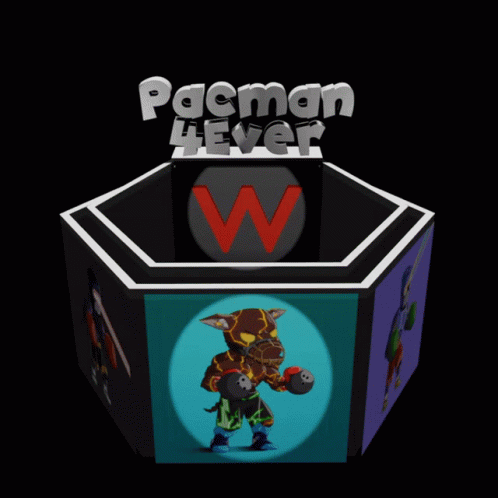 A Video Game Called Pacman 4Ever Is Displayed GIF