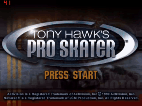 A Video Game Called Tony Hawk 'S Pro Skater Is Being Played On A Computer GIF