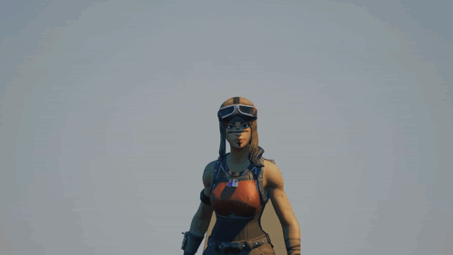 A Video Game Character Is Dancing In Front Of A Dance Sign GIF