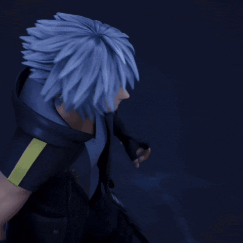 A Video Game Character Is Holding A Large Sword In The Water GIF