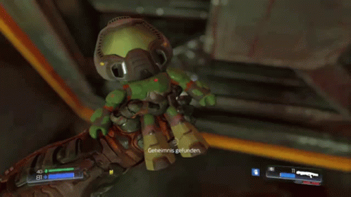 A Video Game Character Is Holding A Stuffed Toy With The Number 81 On It GIF