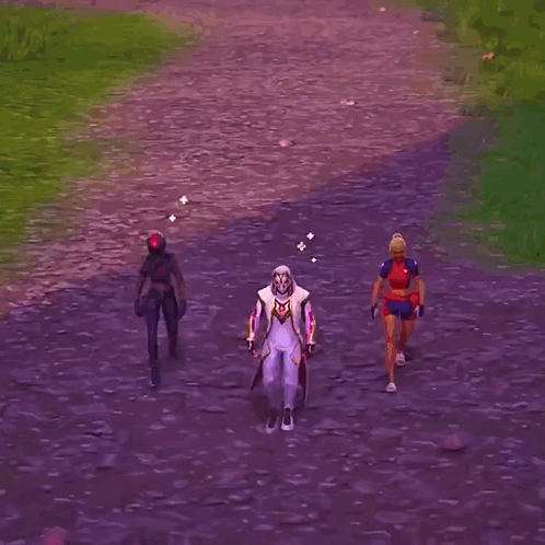 A Video Game Character Is Making A Heart With His Hands . GIF