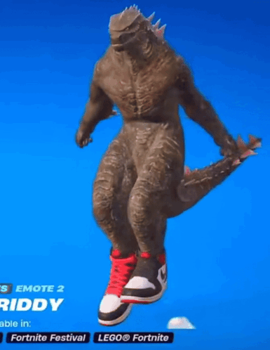 A Video Game Character Is Wearing A Costume And Sneakers GIF