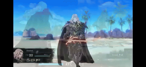 A Video Game Character Named Dietrich Has A Sword GIF