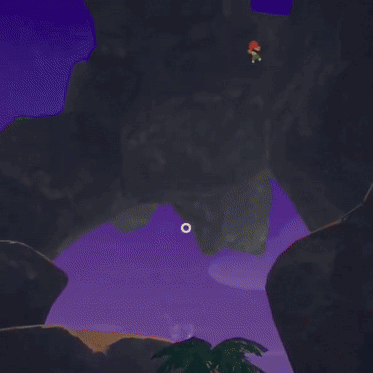 A Video Game Character Named John Peak Is Climbing A Tree In The Desert GIF