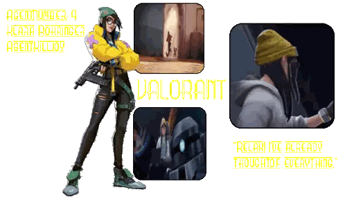 a video game character named valorant is shown in a cartoon style