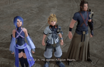 A Video Game Character Says He Did It He Opened Kingdom Hearts .. GIF