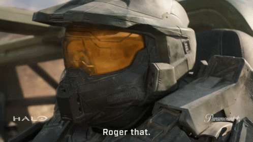 A Video Game Character Says Roger That In A Halo Advertisement GIF