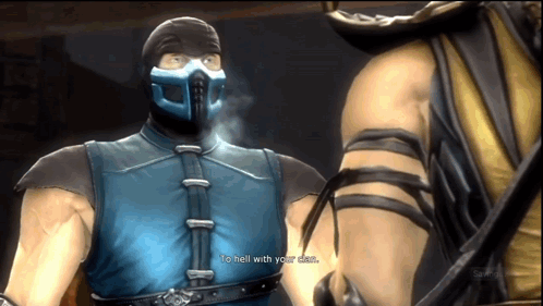 A Video Game Character Says " To Hell With Your Dear " GIF