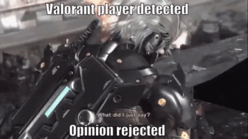 A Video Game Character Says " What Did I Just Say ? Opinion Rejected " . GIF