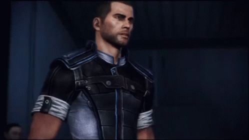 A Video Game Character Says " You Big Stupid Jellyfish " In A Dark Room GIF