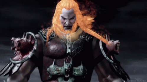 Video Game Character With Red Hair And Beard On Zanar Aesthetics GIF