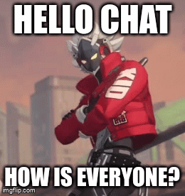 A Video Game Character With A Red Jacket That Says Kid On It GIF