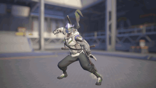 A Video Game Character With A Sword And A Shield GIF