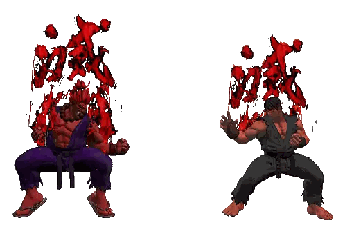 a video game character with chinese writing on the back