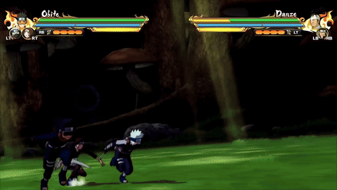A Video Game Is Being Played With Obito And Danzo GIF