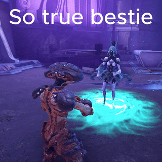 a video game scene with the words so true bestie