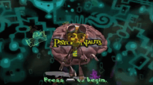 A Video Game Screen Shows A Brain With The Words Tauts Written On It GIF
