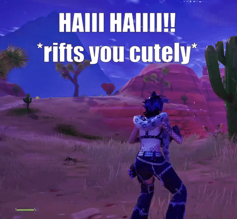 A Video Game Screen Shows A Cactus And The Words " Haiii Haiii " GIF