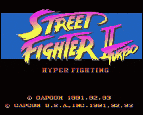 A Video Game Screen Shows A Fighter Named Guile And Another Fighter Named Sagat GIF