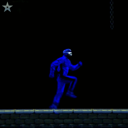 A Video Game Screen Shows A Man Jumping Over A Brick Wall With The Numbers +10 And +10 Above Him GIF