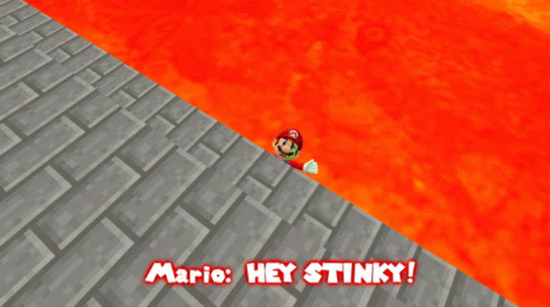 A Video Game Screen Shows A Mario Character And Says " Mario Heyyyy !!! " GIF