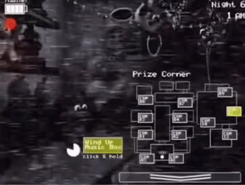 A Video Game Screen Shows A Prize Corner And A Music Box . GIF