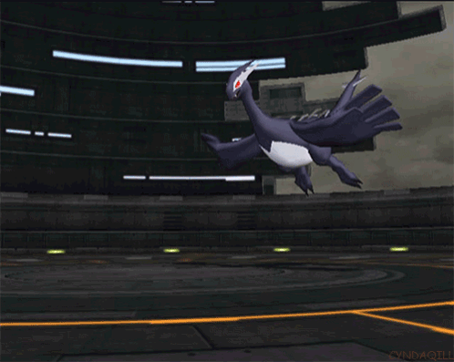 A Video Game Screen Shows A Purple And White Dragon With A Red Eye GIF