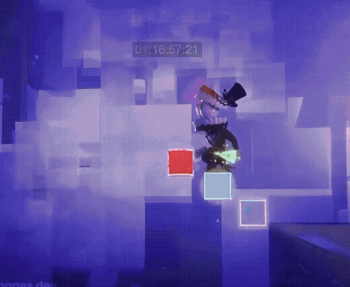 A Video Game Screen Shows A Time Of 16:57 GIF