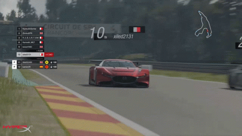 A Video Game Shows A Race Between Xilled2131 And Zimbugtr GIF