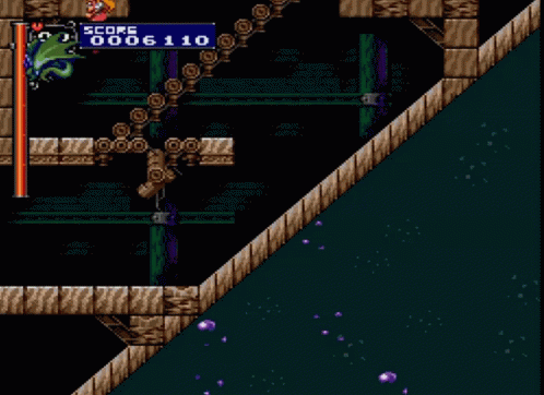 A Video Game Shows A Score Of 006 110 GIF