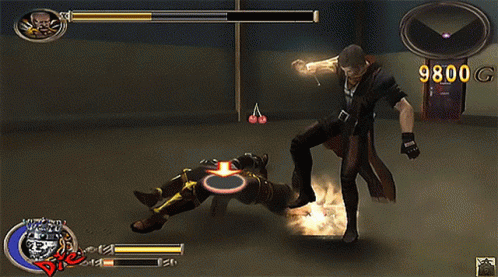 A Video Game With A Score Of 9800 On It GIF
