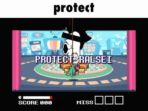 A Video Game With A Snoopy Character And The Words Protect GIF