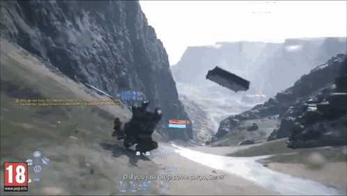 A Video Game With The Number 18 At The Bottom Of The Screen GIF