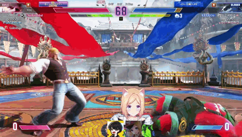 A Video Game With The Number 68 At The Top Of It GIF