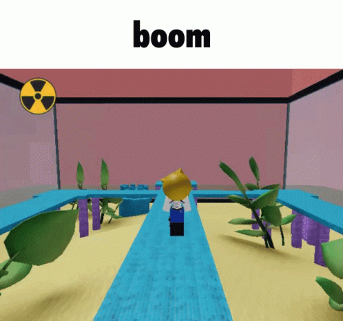 A Video Game With The Word Boom On Top GIF